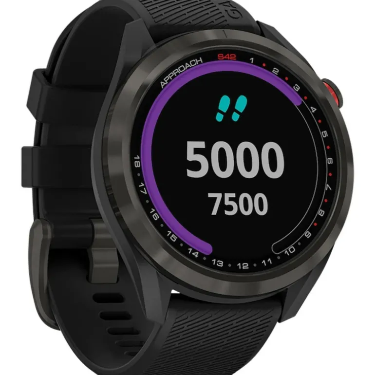 Garmin Approach S42 GPS Golf Smartwatch - Gunmetal with Black Band